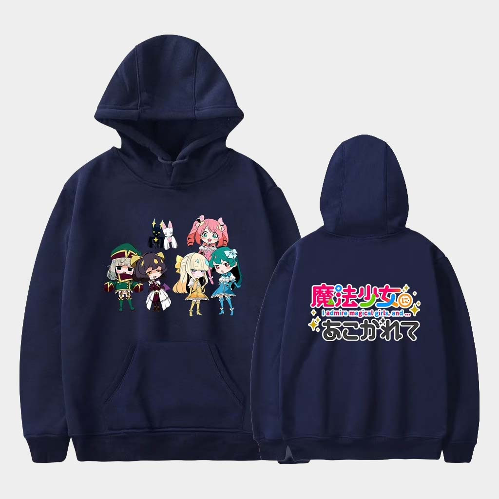 Gushing Over Magical Girls Merch I Admire Magical Girls Hoodie Navy Gift For Anime Lovers Gushing Over Magical Girls Merch I Admire Magical Girls Hoodie Navy Gift For Anime Lovers
