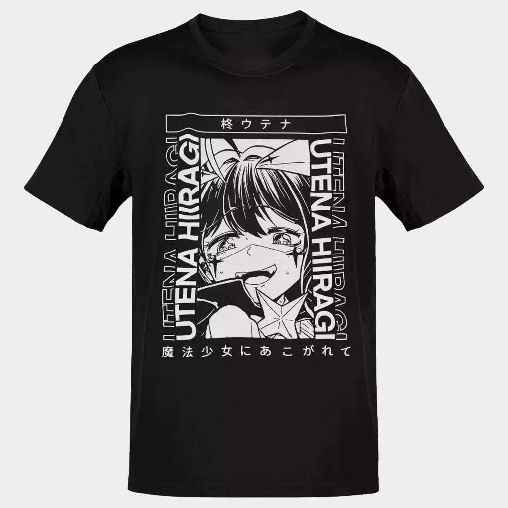 Gushing Over Magical Girls Merch Utena Hiiragi T-Shirt Gift Ideas For Friends Anime Lovers