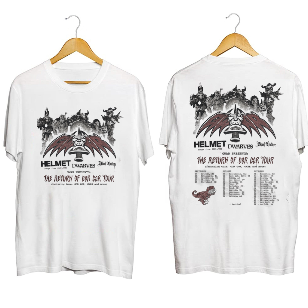 GWAR The Return of GOR GOR Tour Shirt GWAR Merch Music Lover Gifts For Him