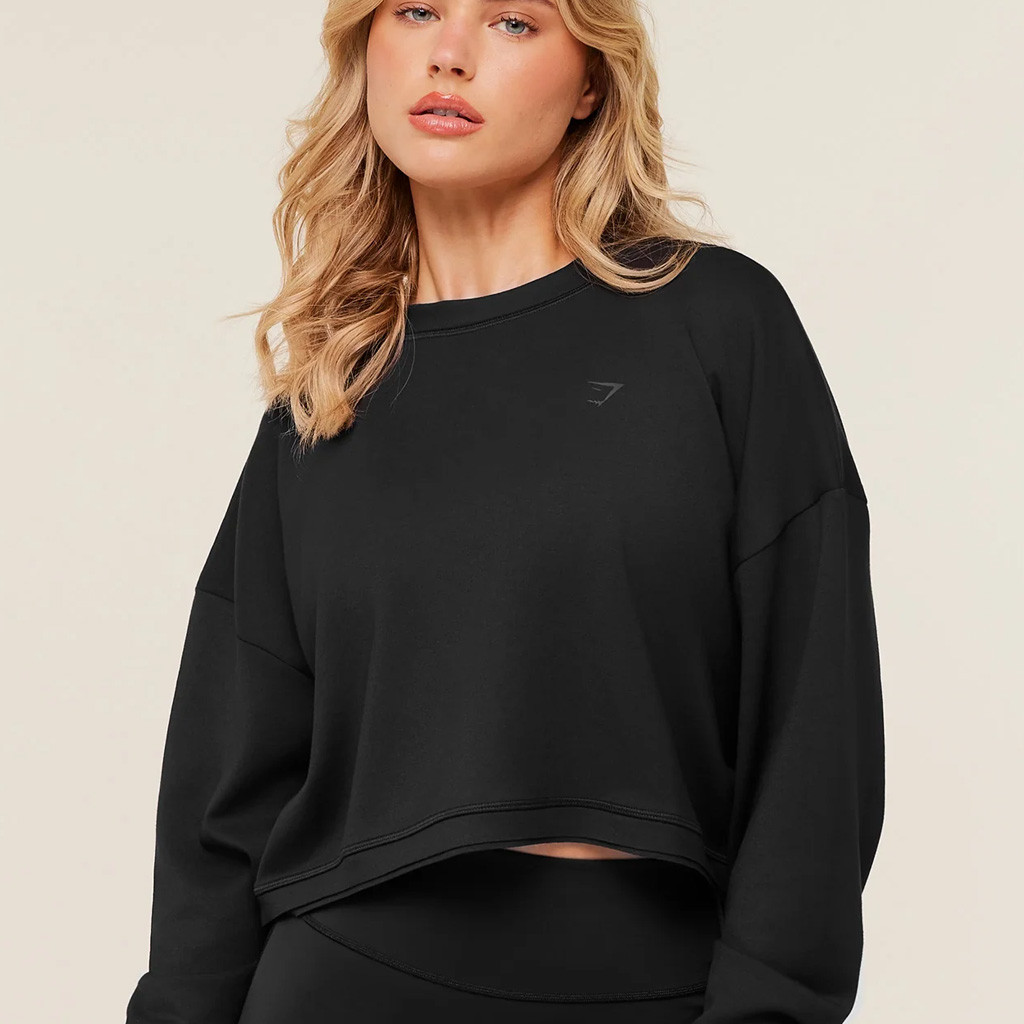 Gymshark Merch Flow Cropped Sweatshirt Great Gifts For Girlfriend