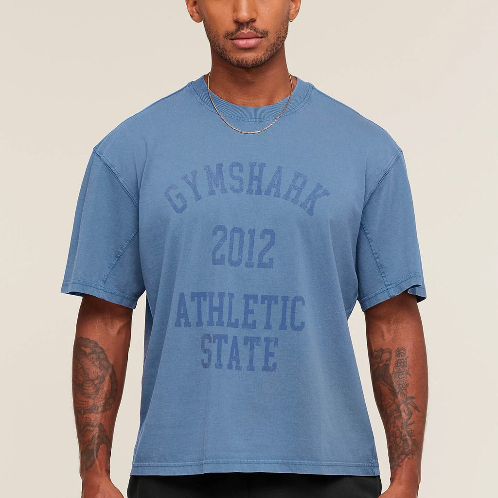 Gymshark Merch Gymshark Athletic State Collegiate T-Shirt Present For Him
