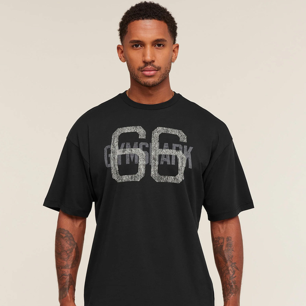 Gymshark Merch Gymshark66 Black T-Shirt Unique Gifts For Brothers