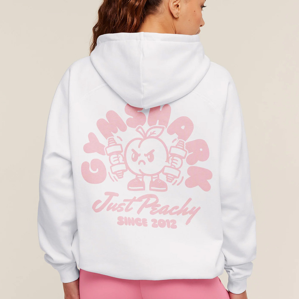 Gymshark Merch Just Peachy Graphic Hoodie Birthday Present For Sisters Gymshark Merch Just Peachy Graphic Hoodie Birthday Present For Sisters