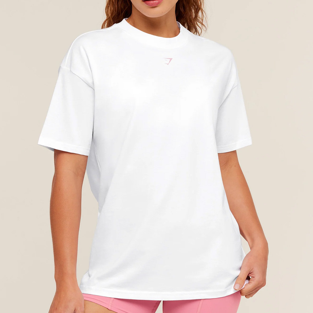 Gymshark Merch Just Peachy Graphic White T-Shirt Gifts Ideas For Besties