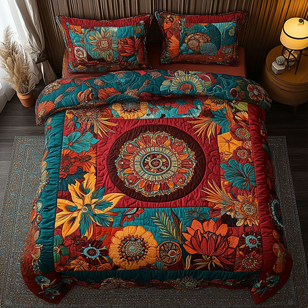 Gypsys Paradise Quilted Bedding Set Bohemian Bedroom Decor Christmas Gifts For Wife 2025