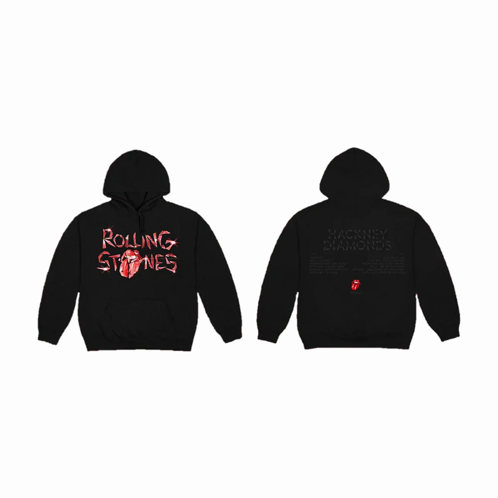 Hackney Diamonds Track The Rolling Stones Hoodie Music Apparel The Rolling Stones Fans Gift