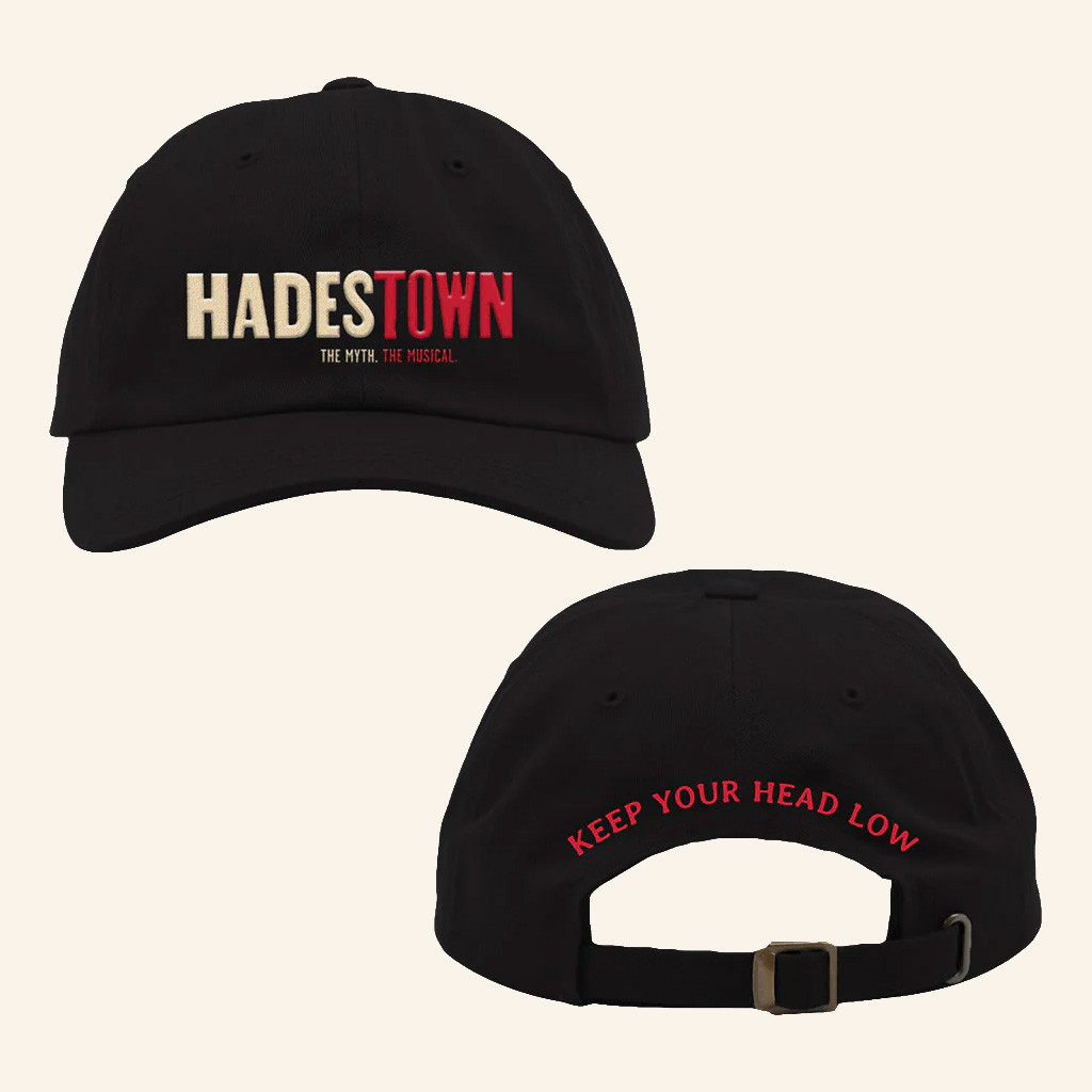Hadestown Merch Hadestown Logo Hat Embroidered Keep Your Head Low Hat Gifts For Husband