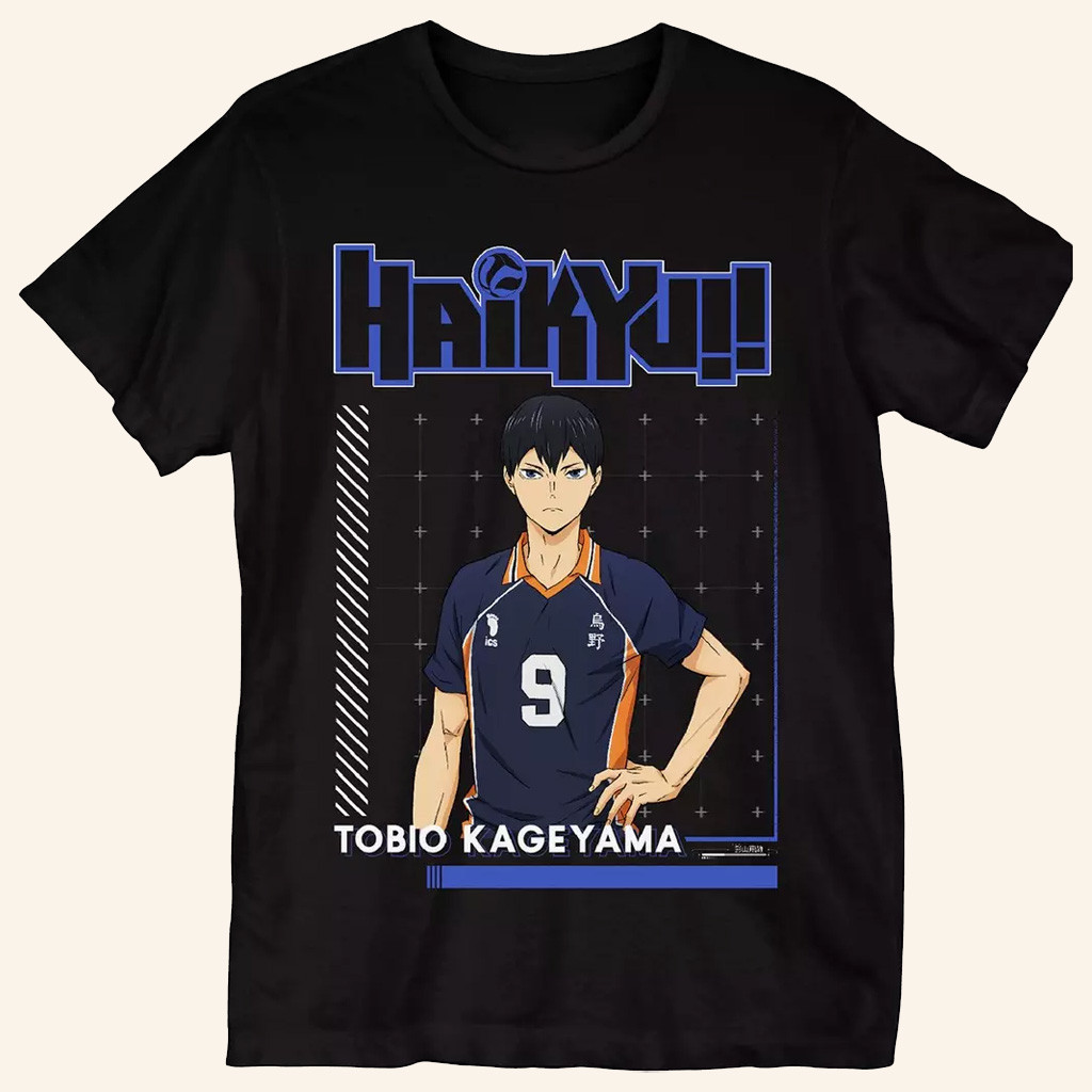 Haikyuu Merch Tobio Kageyama Black T-Shirt Best Gifts For Manga lovers
