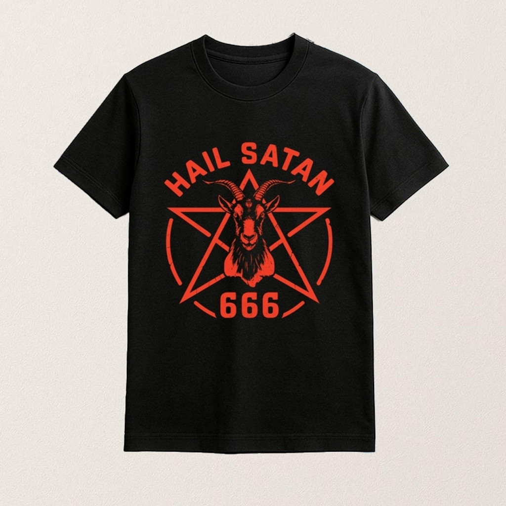 Hail Satan Goat Head Pentagram 666 Shirt Gifts For Father Hail Satan Goat Head Pentagram 666 Shirt Gifts For Father