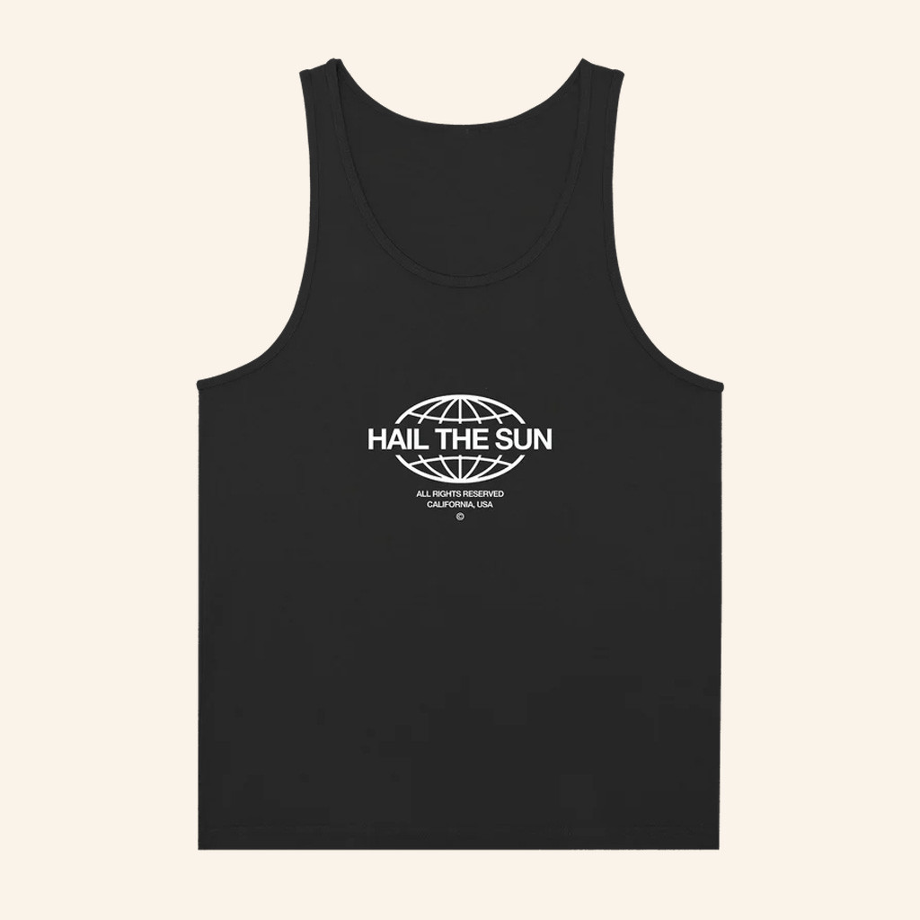 Hail The Sun Merch Globe Tank Top Presents For Music Lovers