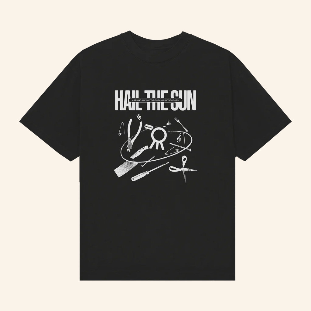 Hail The Sun Merch Monochrome Carve T-Shirt Music Lover Gifts For Him