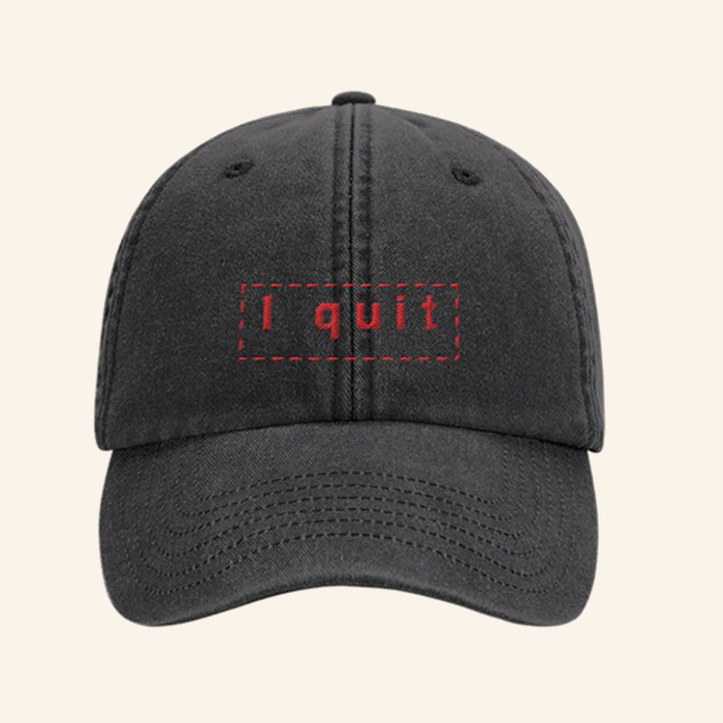 Haim Merch I Quit Embroidered Hat Unique Christmas Gifts For Sister