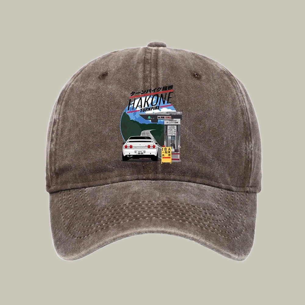 Hakone Nissan Skyline R32 Jdm Washed Cap Aesthetic Baseball Caps Xmas Gifts For Son