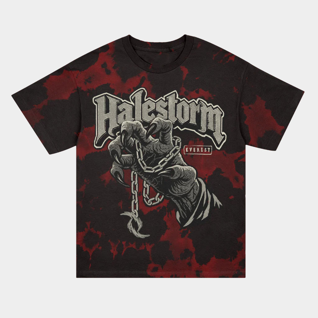 Halestorm Merch Claw Everest Tie Dye T-Shirt Halestorm Shirt Gifts For Rock Band Fans