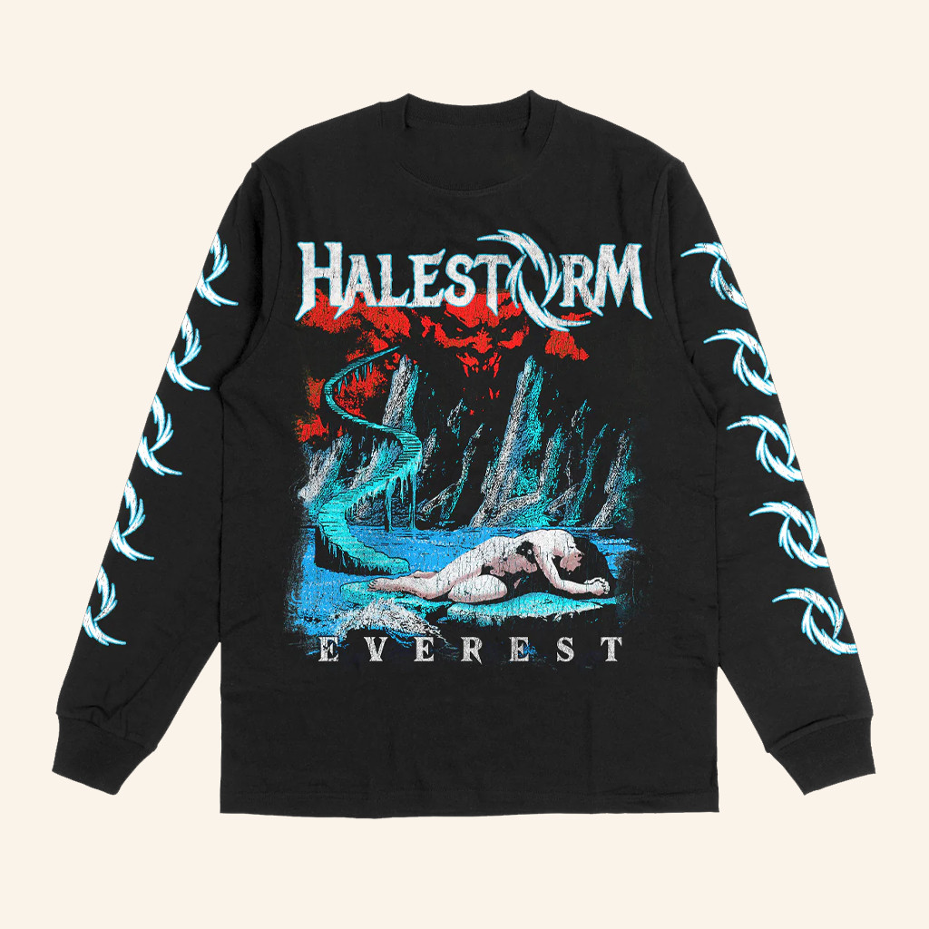 Halestorm Merch Distressed Everest Long Sleeve T-Shirt Christmas Gifts For Rock Fans Halestorm Merch Distressed Everest Long Sleeve T-Shirt Christmas Gifts For Rock Fans