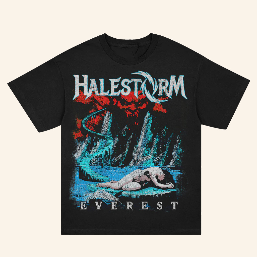 Halestorm Merch Distressed Everest T-Shirt Gifts For Rock Fans Halestorm Merch Distressed Everest T-Shirt Gifts For Rock Fans