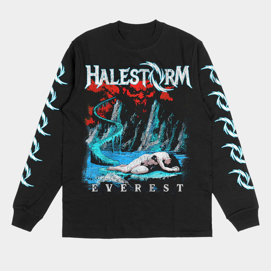 Halestorm Merch Everest Long Sleeve T-Shirt Halestorm Shirt Gifts For Rock Band Fans