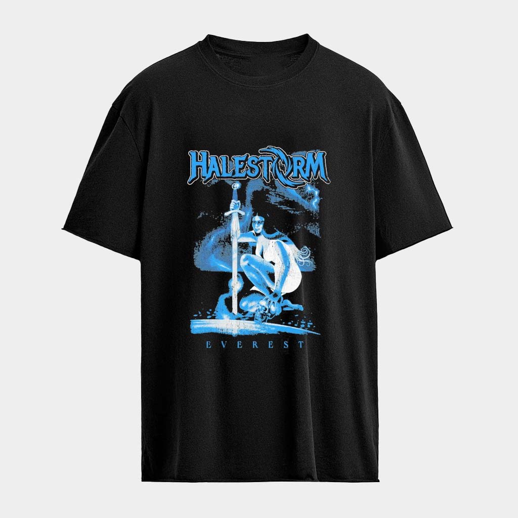 Halestorm Priestess Everest Skull T-Shirt Halestorm Merch Best Birthday Gift For Rock Lovers