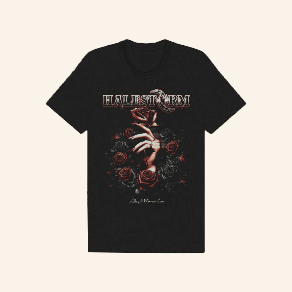Halestorm Rocks MerchLike A Woman Can T-Shirt Gifts For Him Halestorm Rocks MerchLike A Woman Can T-Shirt Gifts For Him