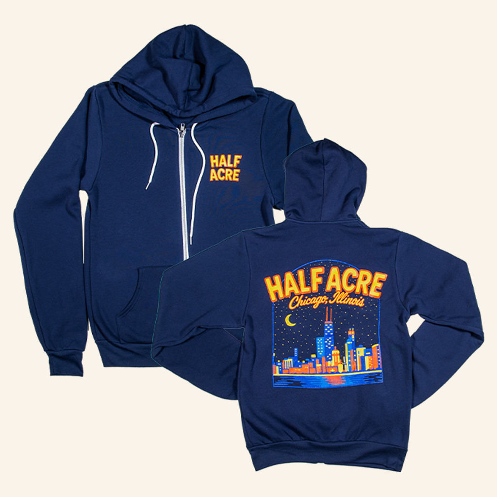 Half ACRE Beer Merch Half ACRE Chicago IL Zip Hoodie Best Gifts For Son