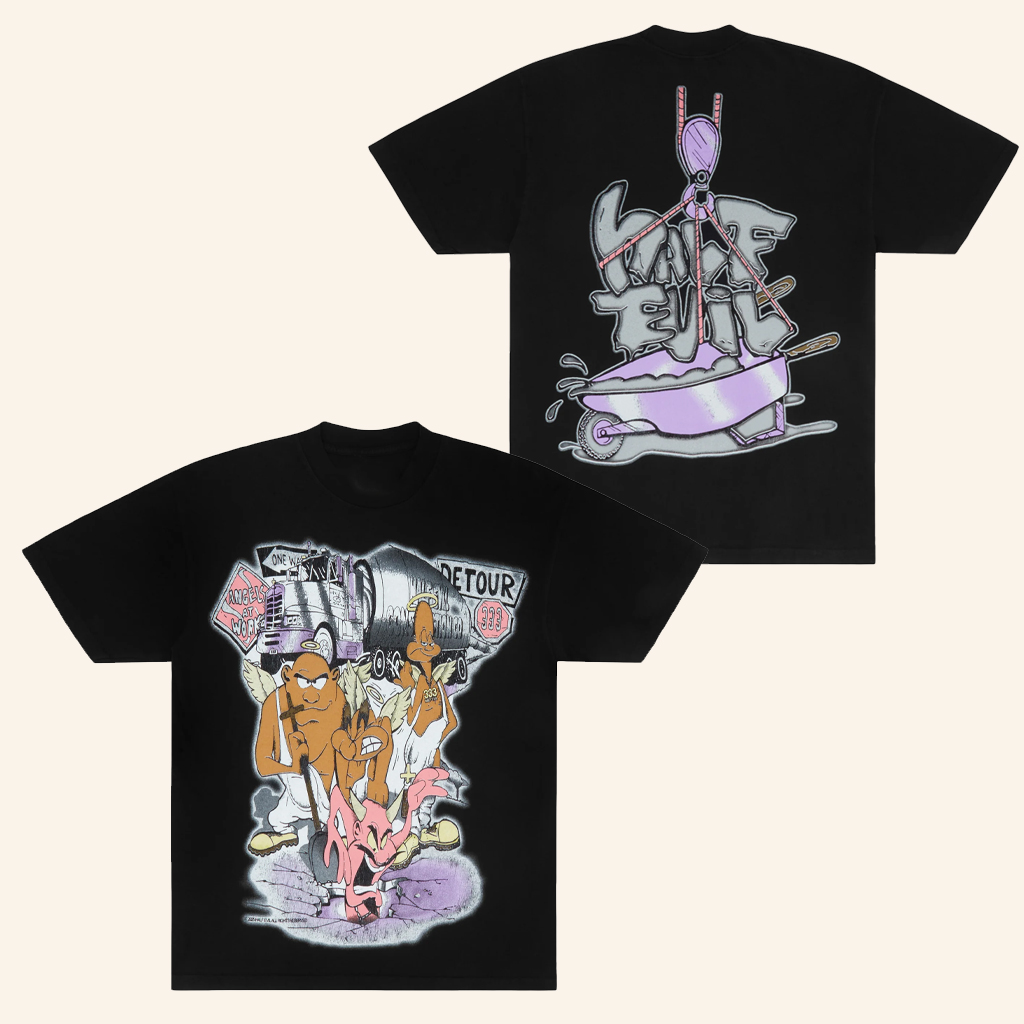 Half Evil Co Merch Angels At Work T-Shirt Best Christmas Gifts For Friends