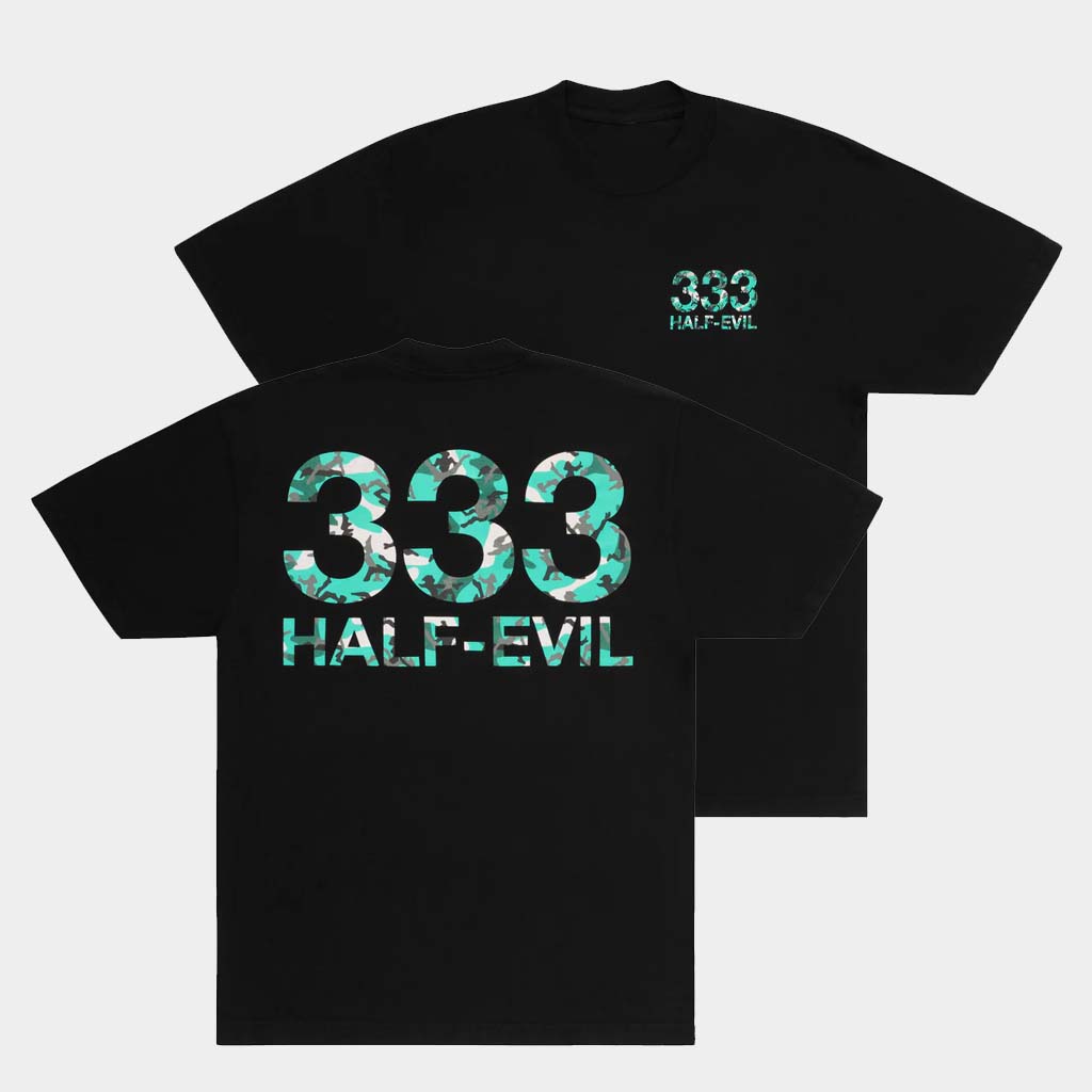 Half Evil Co Merch Half Evil S333x Green Camo T-Shirt Birthday Gift For Brother