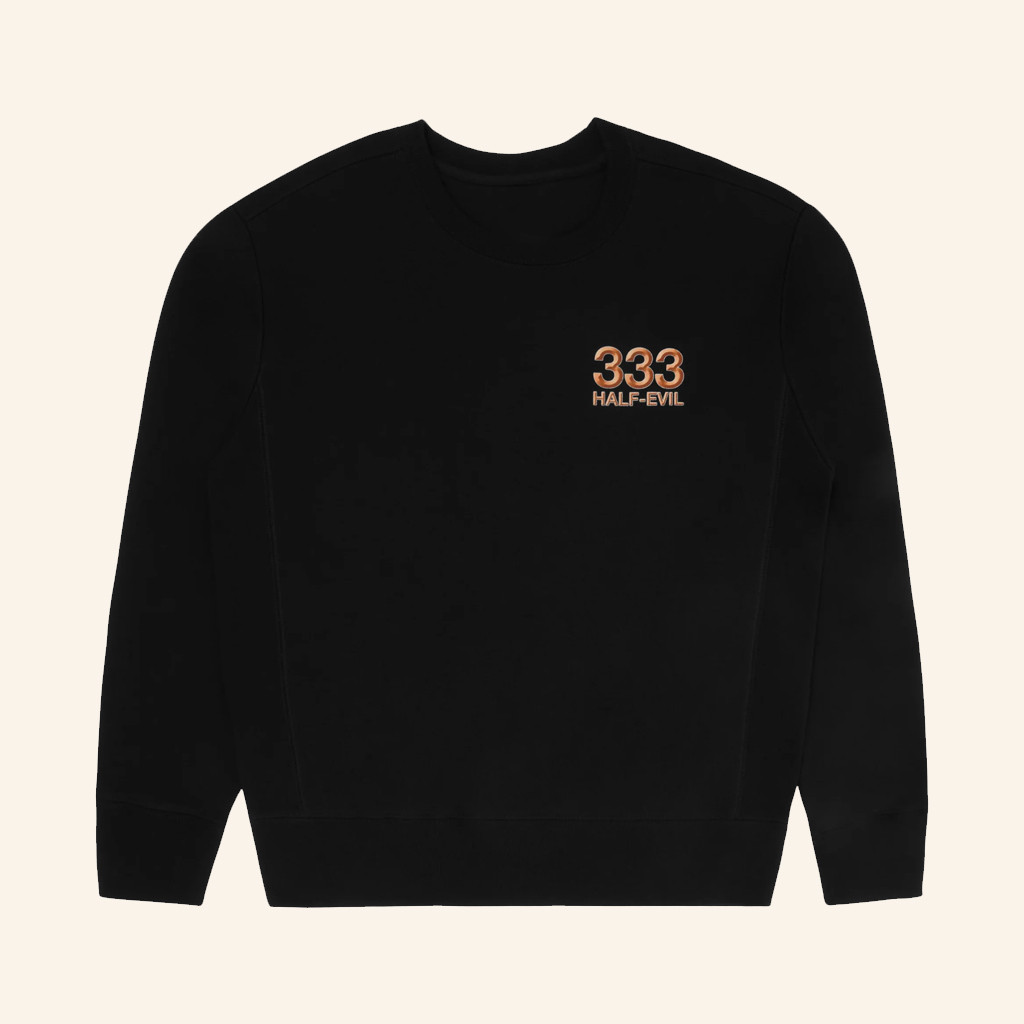 Half Evil Co Merch Logo Sweatshirt 333 Half Evil Sweatshirt Xmas Gifts For Dad Half Evil Co Merch Logo Sweatshirt 333 Half Evil Sweatshirt Xmas Gifts For Dad