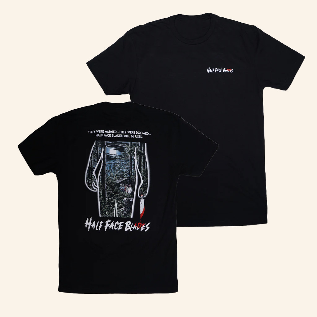 Half Face Blades Merch HFB Friday 13Th Halloween Black T-Shirt Gifts For Brother Half Face Blades Merch HFB Friday 13Th Halloween Black T-Shirt Gifts For Brother