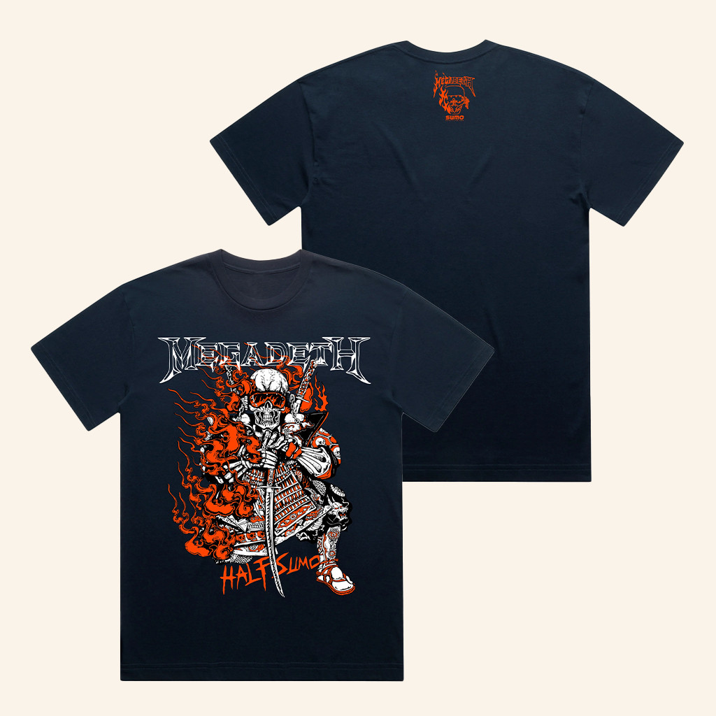 Half Sumo Merch Megadeth Farewell Fire T-Shirt Birthday Presents For Boyfriend