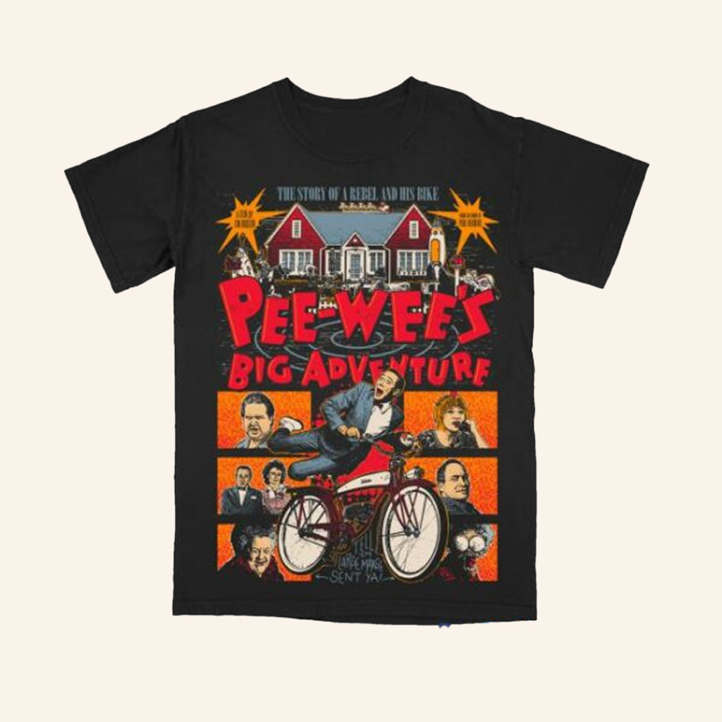 Halftone Horror Merch Pee Wee's Big Adventure T-Shirt Presents For Dad Halftone Horror Merch Pee Wee's Big Adventure T-Shirt Presents For Dad