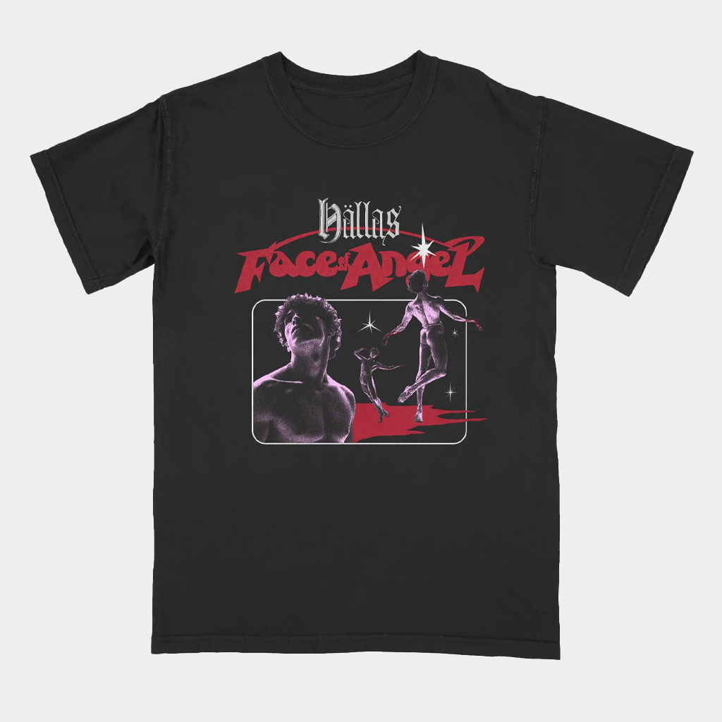 Hallas Band Merch Face Of An Angel T-Shirt Gifts For Rock Band Fans