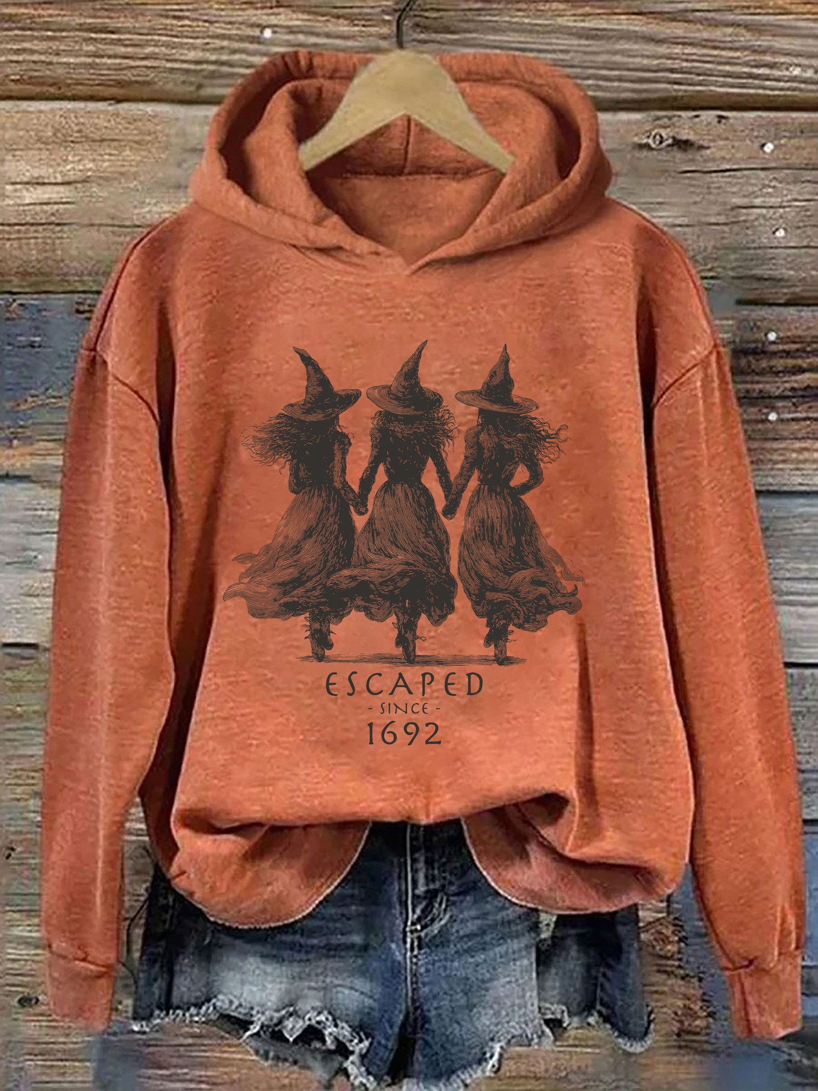 Halloween 1692 Salem Witch Hoodie Fantasy Themed Novelty Hoodie Witchy Gift For Her