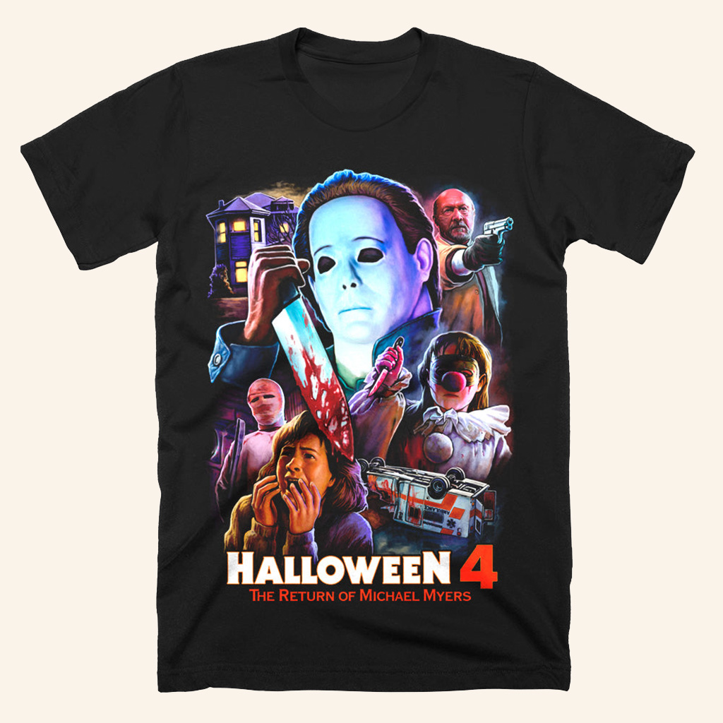 Halloween 4 Here To Kill T-Shirt Halloween Themed Apparel Gift Ideas For Husband Halloween 4 Here To Kill T-Shirt Halloween Themed Apparel Gift Ideas For Husband