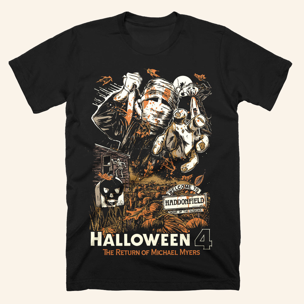 Halloween 4 Welcome To Haddonfield T-Shirt Halloween Merch Gift Ideas For Dad Halloween 4 Welcome To Haddonfield T-Shirt Halloween Merch Gift Ideas For Dad