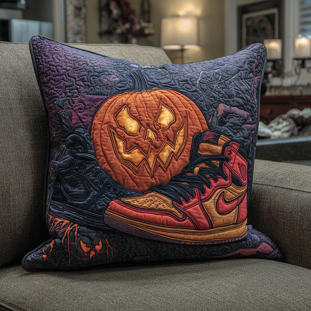 Halloween Basketball Quilted Pillow Case NBA Cushion Cover Sports Fan Gift