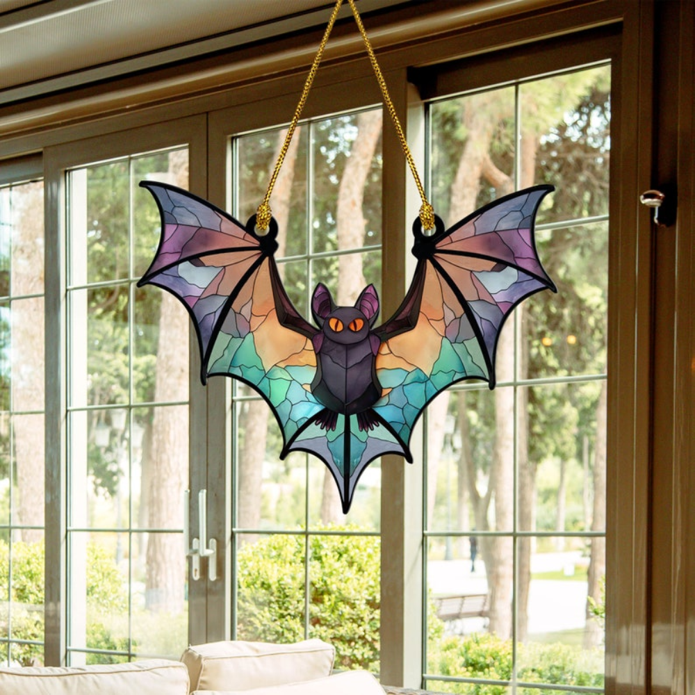 Halloween Bat Suncatcher Ornament - Xmas Ornament Gift Halloween Bat Suncatcher Ornament - Xmas Ornament Gift