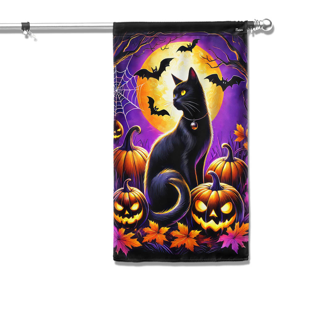 Halloween Black Cat Flag