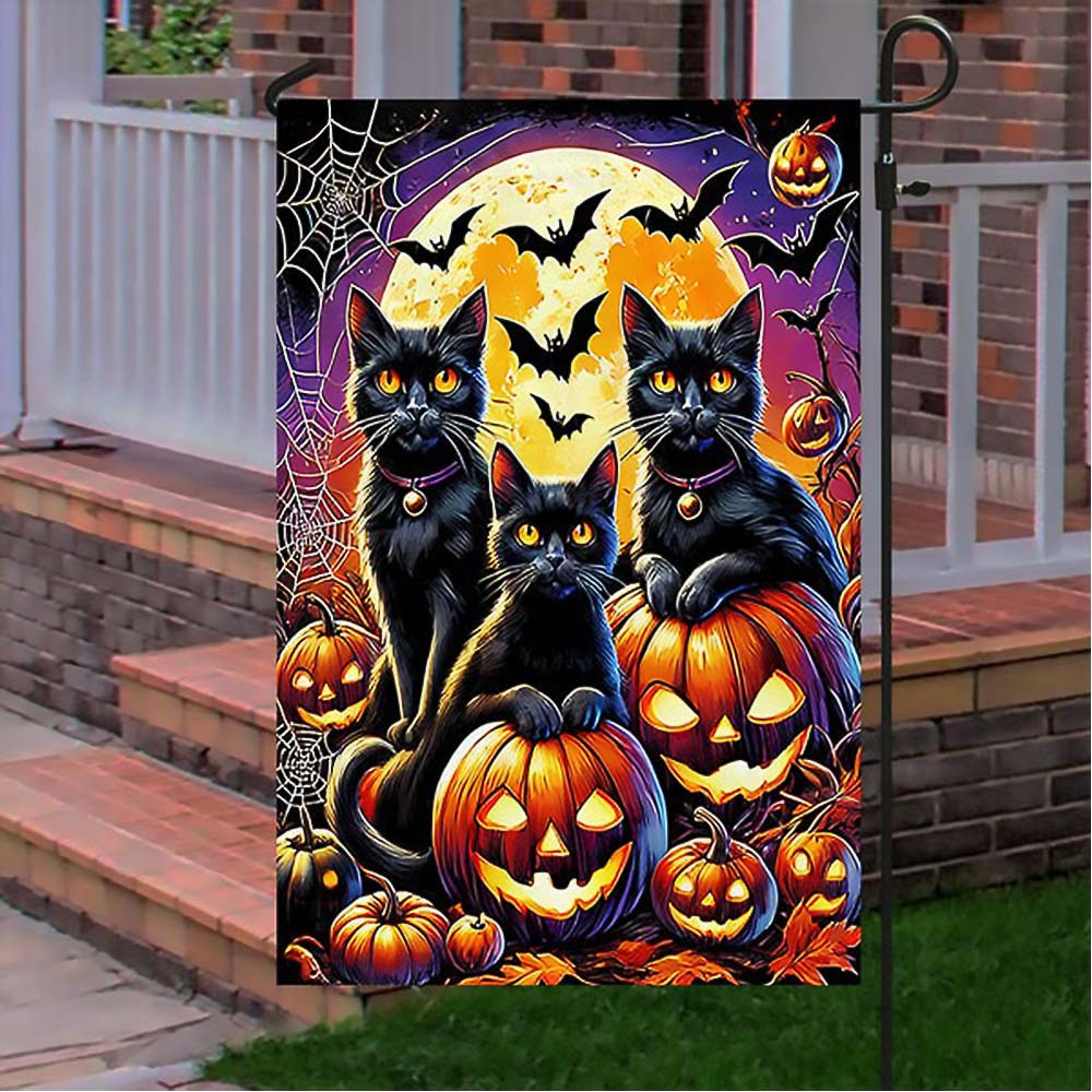 Halloween Black Cats Jack O Lantern Spooky Unique Gift For Cat Lovers On Halloween Day