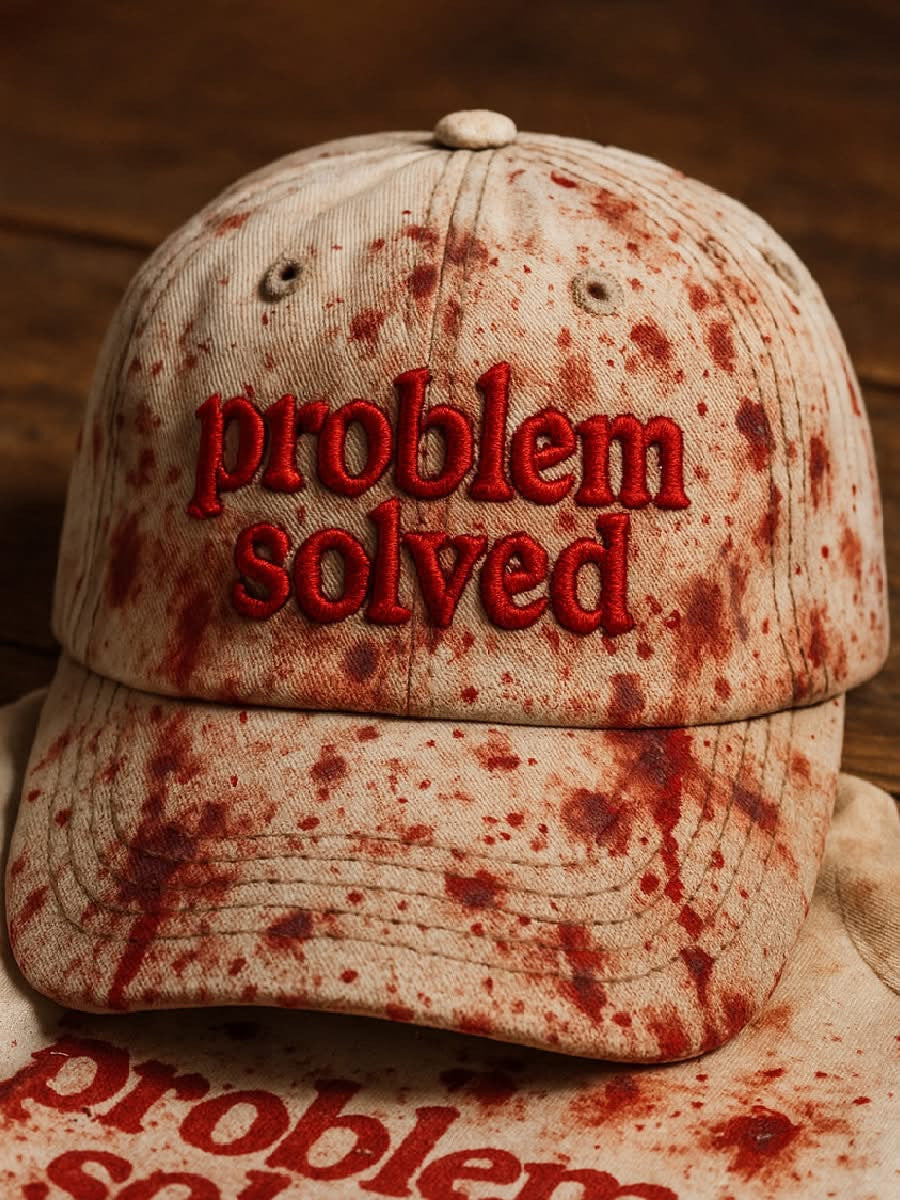 Halloween Bloody Problem Solved Hat Horror Scary Hat Gifts For Halloween Halloween Bloody Problem Solved Hat Horror Scary Hat Gifts For Halloween
