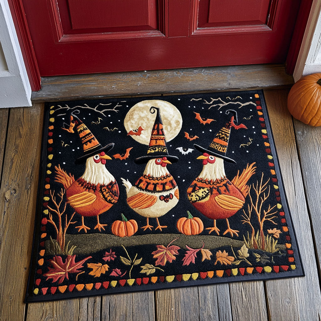 Halloween Chicken Glow Doormat Best Decoration Gift For Friends and Family on Halloween Day