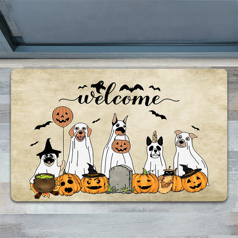 Halloween Dog Doormat Welcome Gift For Dog Lovers Housewarming Gift Dog Decor