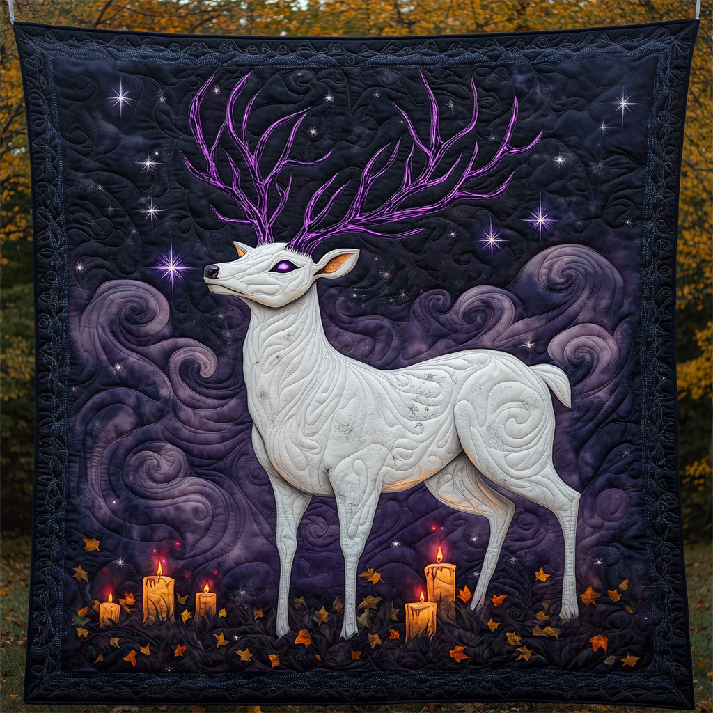 Halloween Enchanted Deer Quilt Premium Quilt Blanket Gift for Cozy Winter Nights