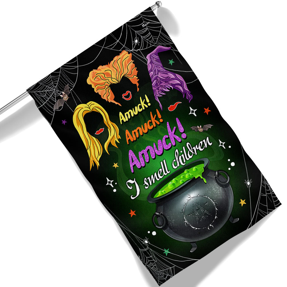 Halloween Flag Amuck I Smell Children