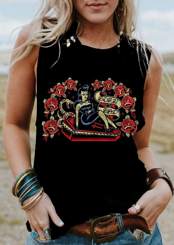 Halloween Gothabilly Tank Top Halloween Vintage Clothes Gifts For Ladies Halloween Gothabilly Tank Top Halloween Vintage Clothes Gifts For Ladies