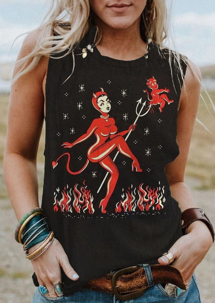 Halloween Gothabilly Tank Top Spooky Vintage Clothing Halloween Gifts For Women Halloween Gothabilly Tank Top Spooky Vintage Clothing Halloween Gifts For Women