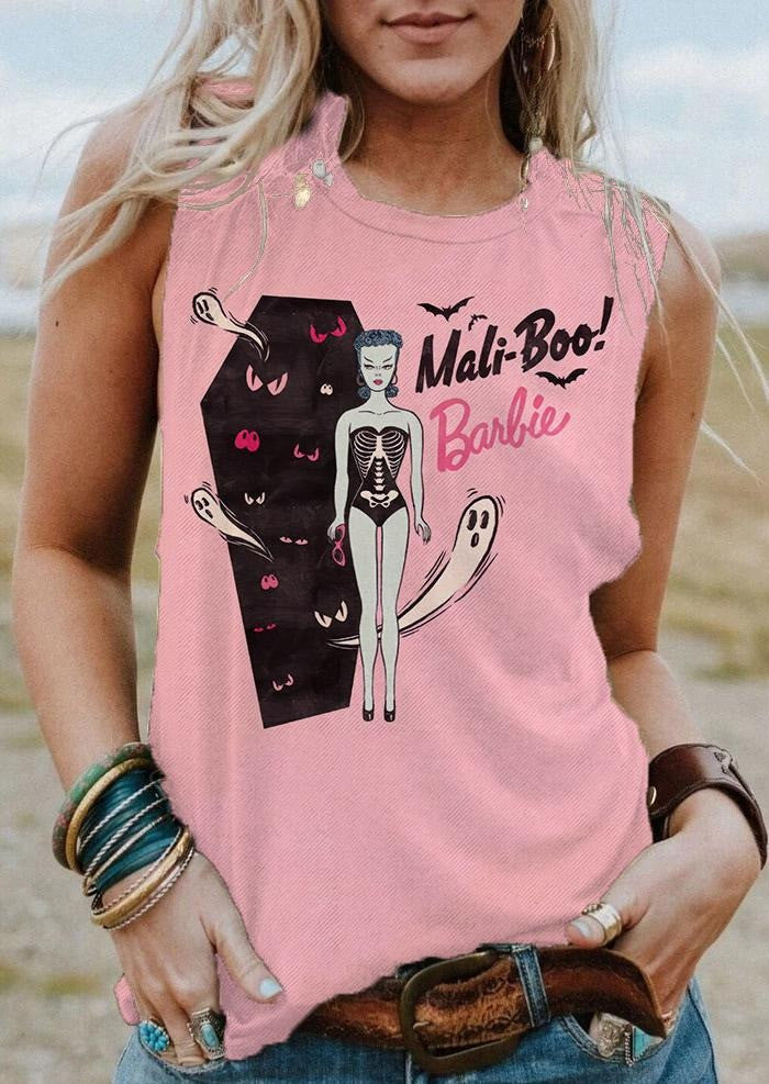 Halloween Mali Boo Tank Top Retro Halloween Clothes Gifts For Girlfriend Halloween Mali Boo Tank Top Retro Halloween Clothes Gifts For Girlfriend