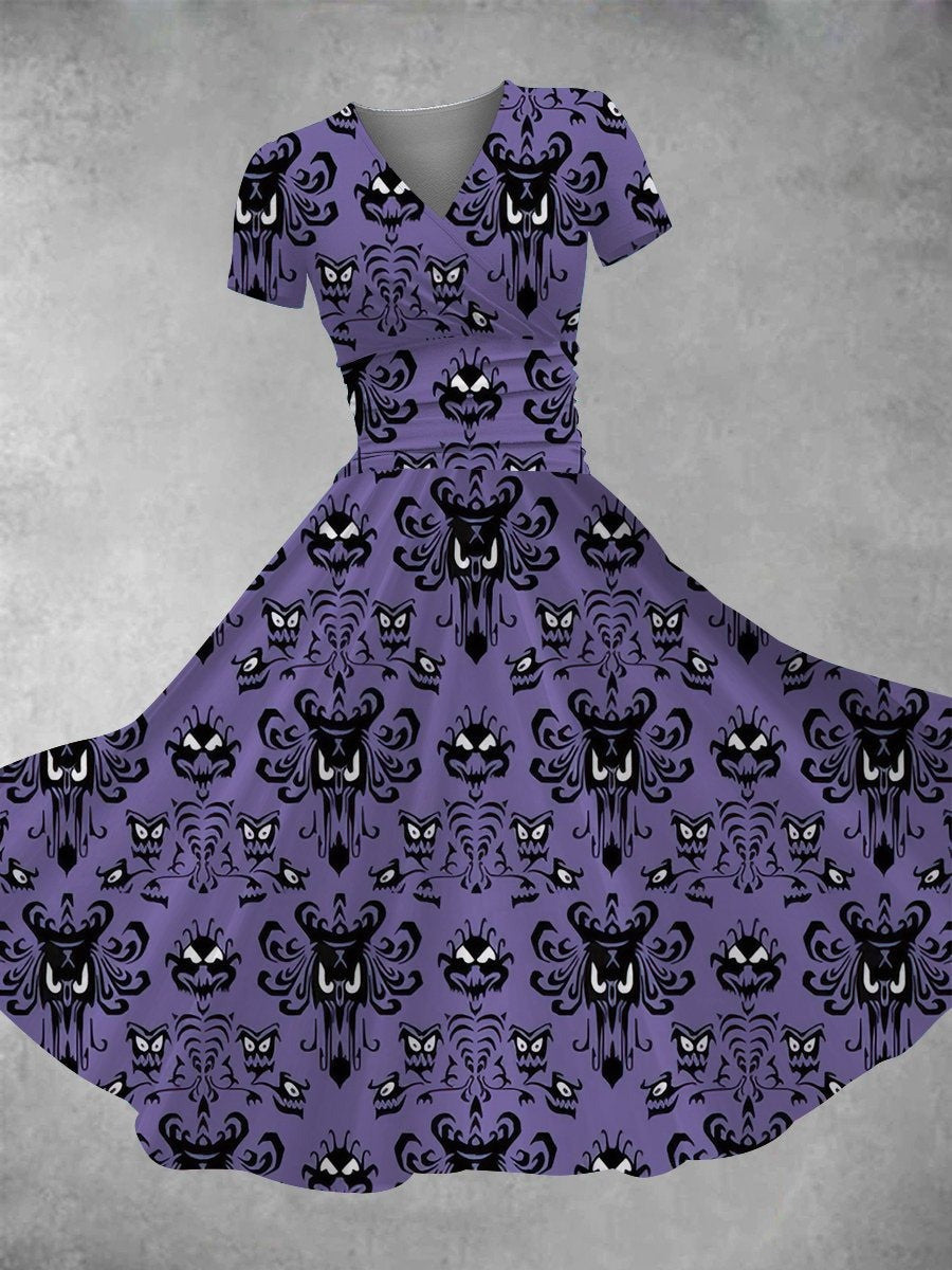 Halloween Maxi Dress Retro Halloween Clothes Spooky Dress Horror Scary Gifts For Wife Halloween Maxi Dress Retro Halloween Clothes Spooky Dress Horror Scary Gifts For Wife