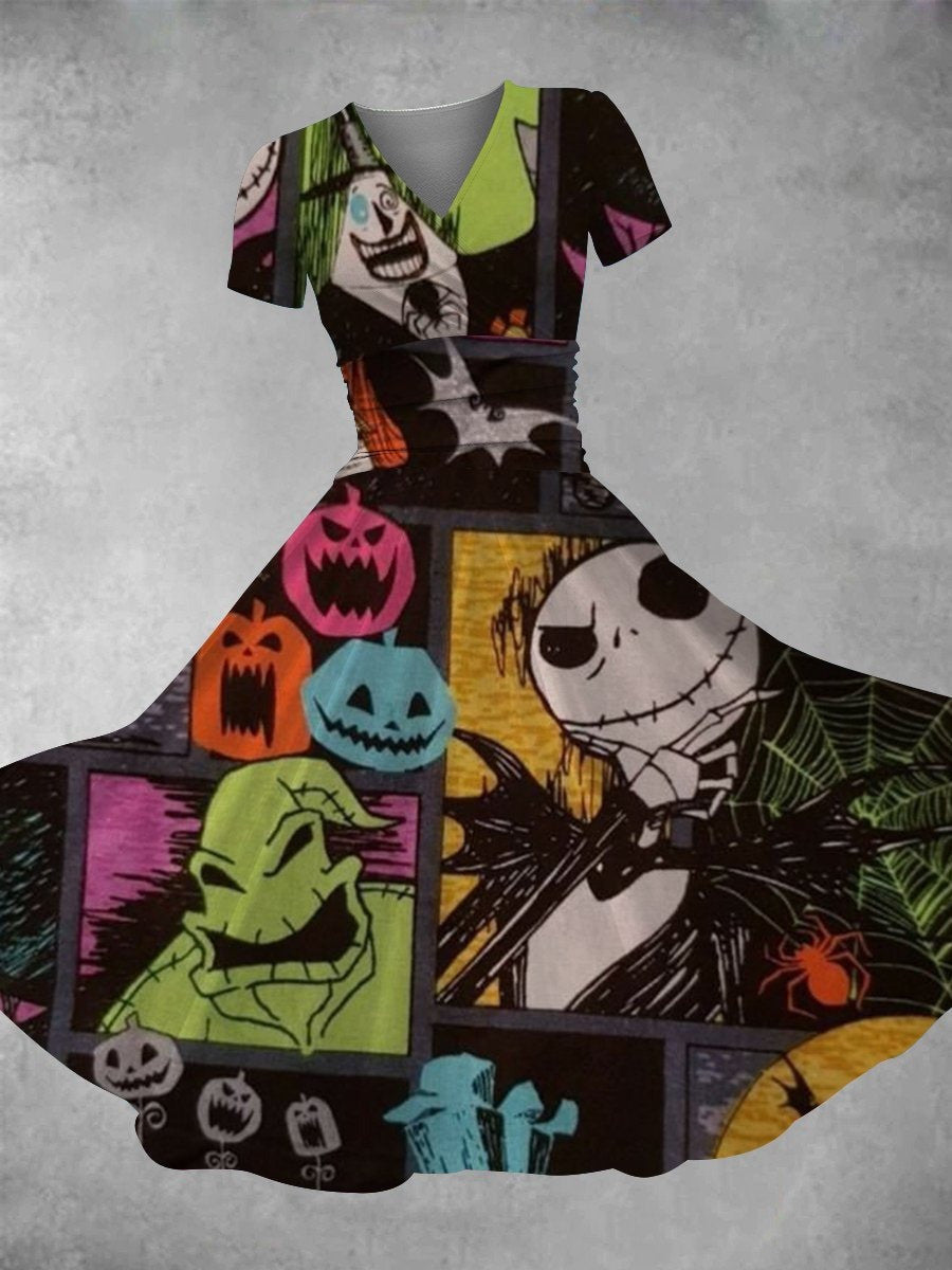 Halloween Nightmare Maxi Dress Horror Scary Retro Halloween Dress Pumpkin Clothing Women Halloween Nightmare Maxi Dress Horror Scary Retro Halloween Dress Pumpkin Clothing Women