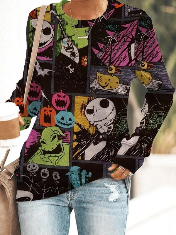 Halloween Nightmare Sweater Horror Scary Women Halloween Clothing Gifts For Wife