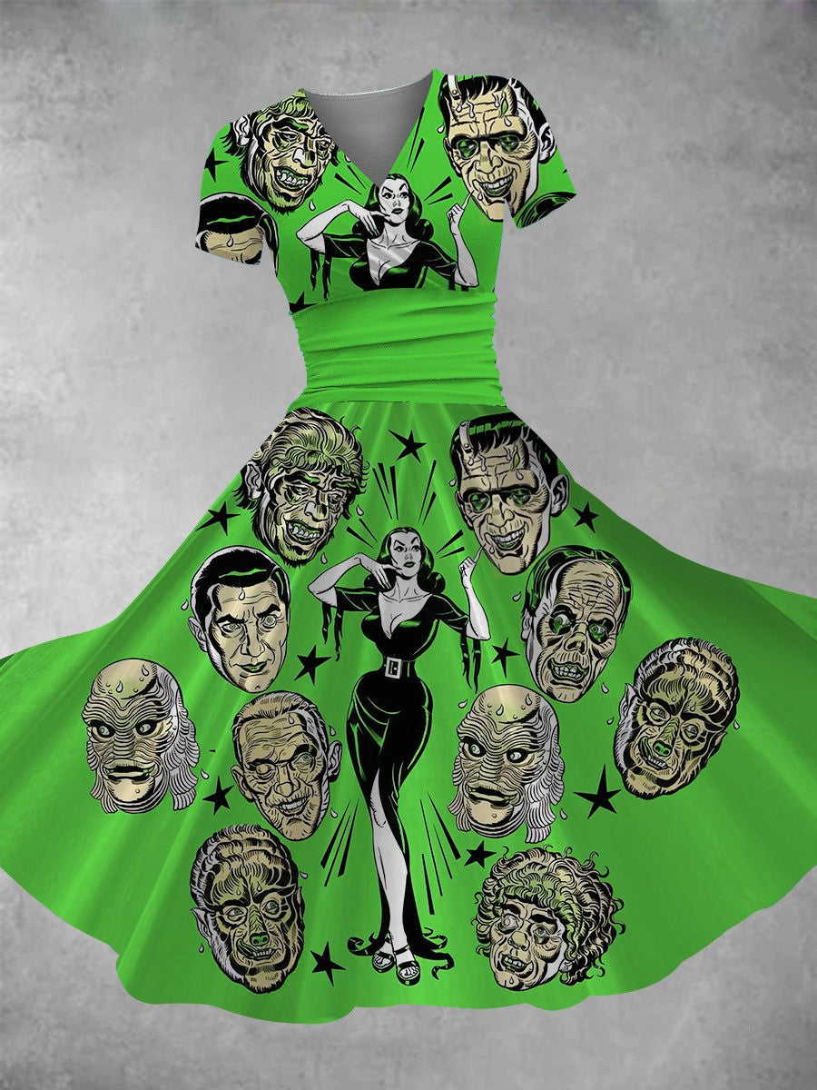 Halloween Old School Vampire Maxi Dress Unique Vintage Halloween Dress Gifts For Women Halloween Old School Vampire Maxi Dress Unique Vintage Halloween Dress Gifts For Women